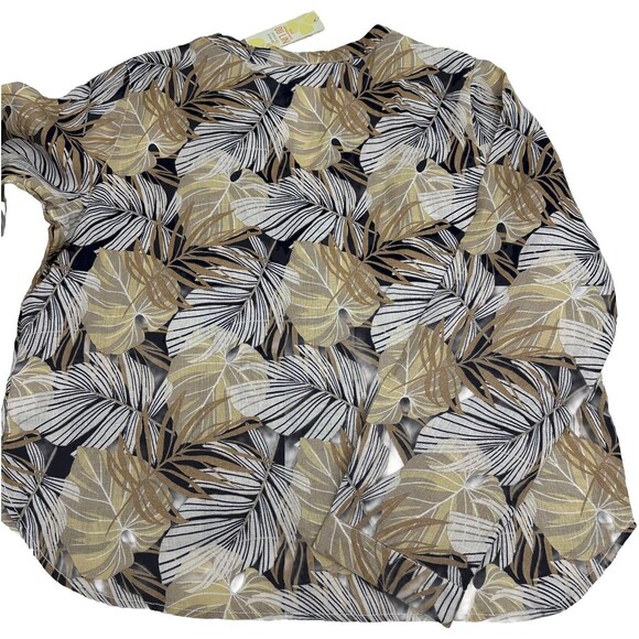 C&C California Women's Mandarin Collar Long Sleeve Shirt‎ Button Up Roll Tab New - Picture 9 of 12